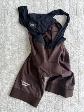 PAS NORMAL STUDIOS Men's Brown Cycling Bib Shorts